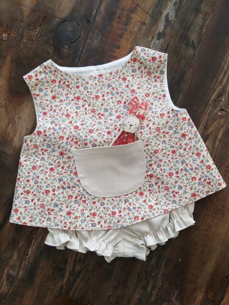 Conjunto bebé French Hueso