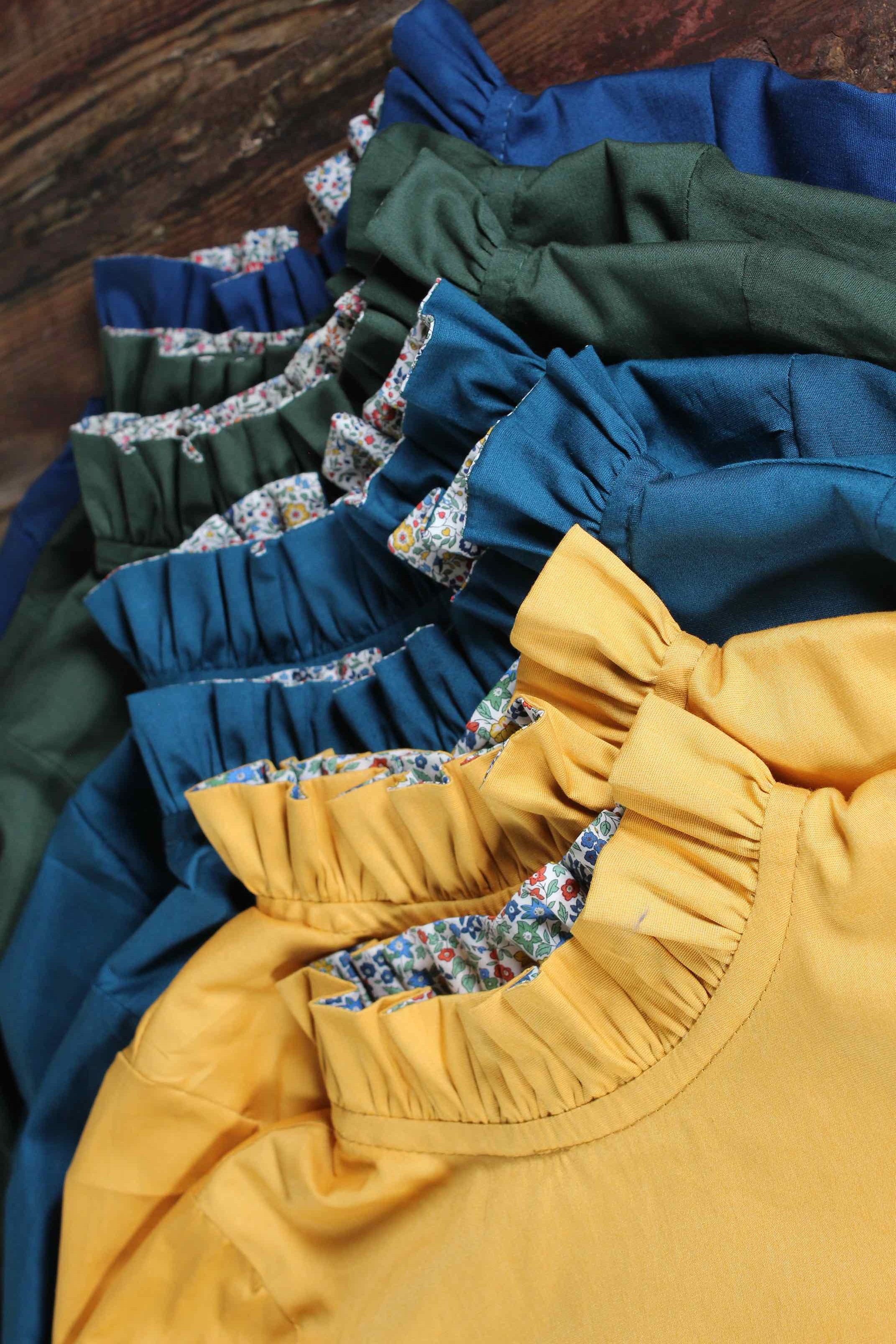 Blusas cuello volante VARIOS COLORES
