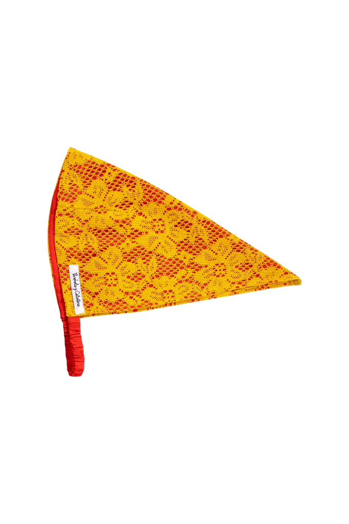 Pañoleta papel picado naranja-amarillo