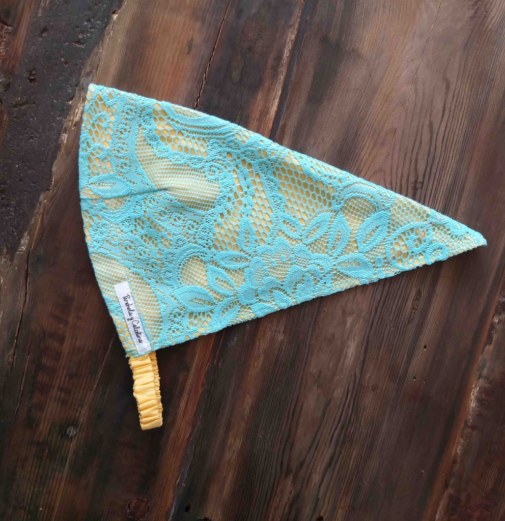 Pañoleta papel picado amarillo-azul