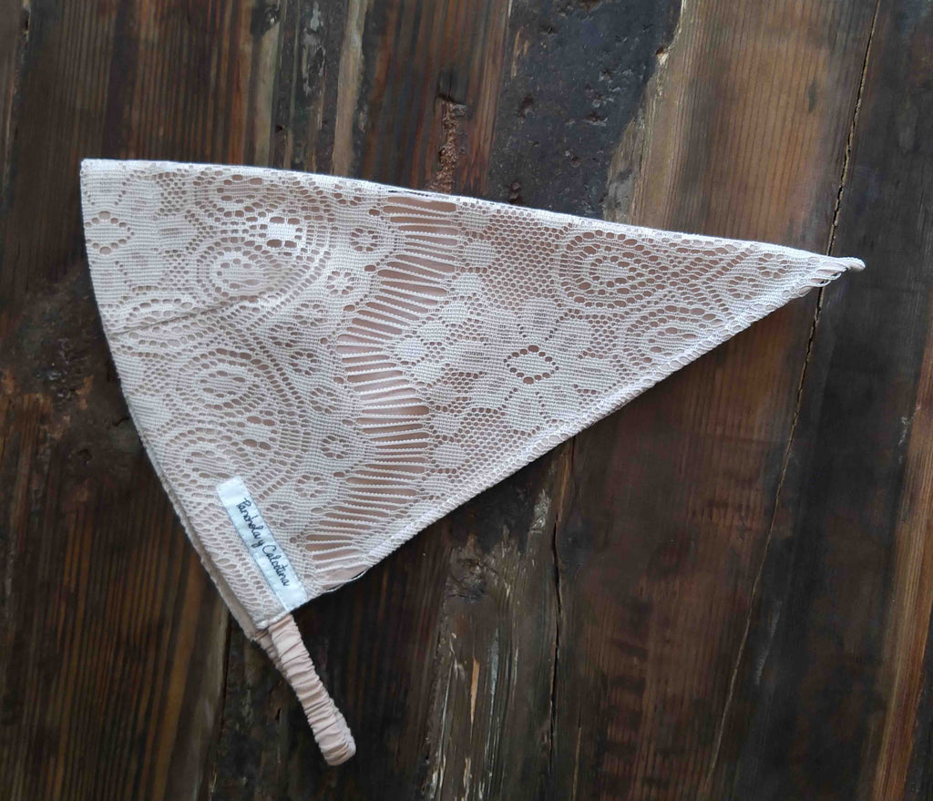 Pañoleta papel picado Beige